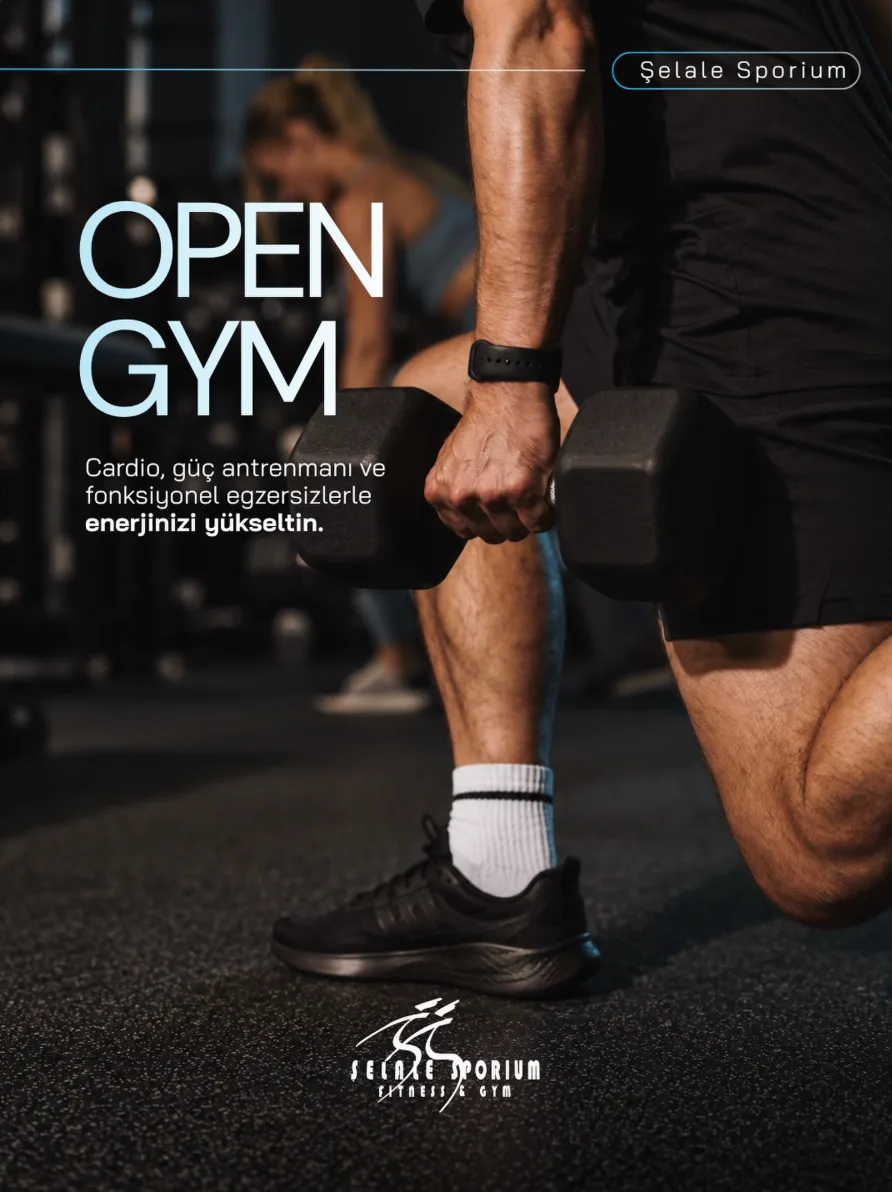 Open Gym: cardio, güç antrenmanı ve fonksiyonel egzersizler